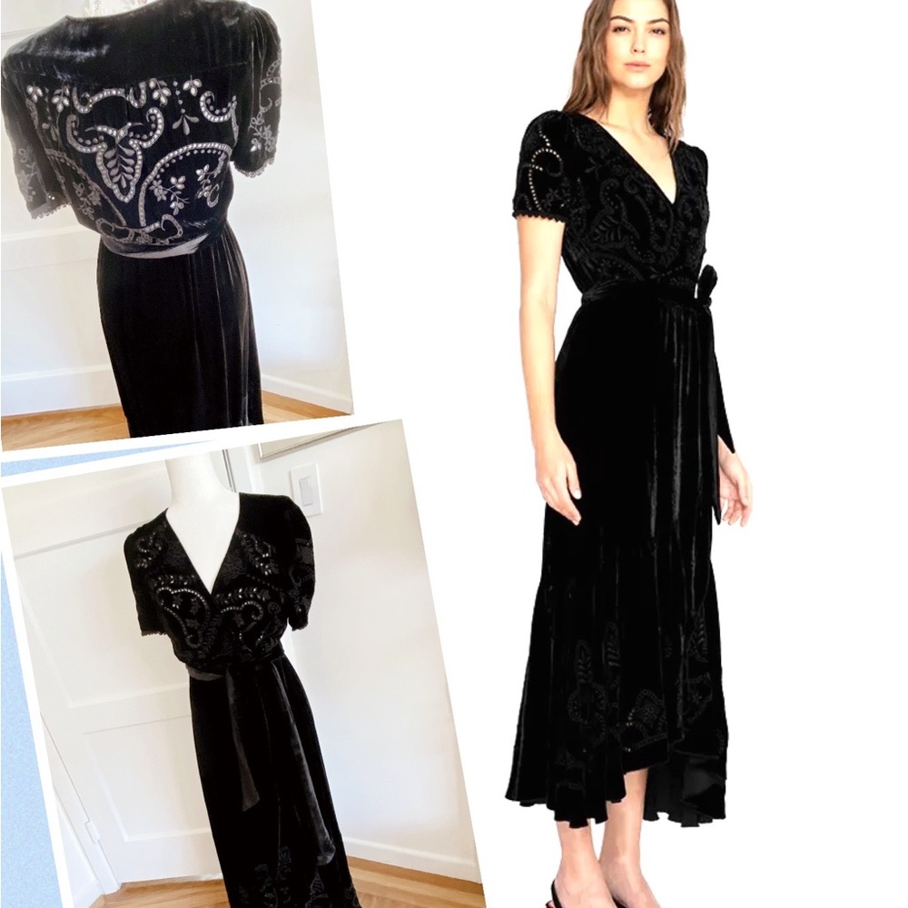 Johnny Was Black Silk Velvet Cut Embroidery Sz M
Excellent condition. Worn once.